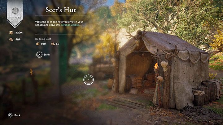 You have to spend the crafting materials to build Valka's hut (800 building materials and 60 raw materials), as well as to find the plants to prepare the potions (the In Dreams - Assassins Creed Valhalla: Trophies / achievements list - Trophy guide - Assassins Creed Valhalla Guide and Walkthrough