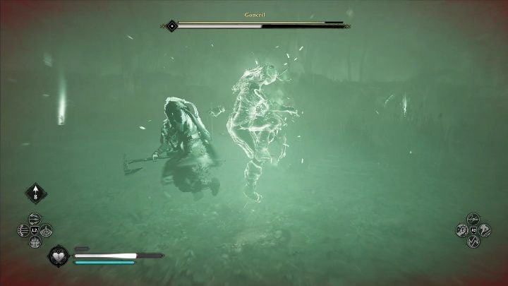 One of Goneril's attacks sends her clone to fight you - Assassins Creed Valhalla: Daughter of Lerion - Grantebridgescire secrets - Grantebridgescire - Assassins Creed Valhalla Guide and Walkthrough