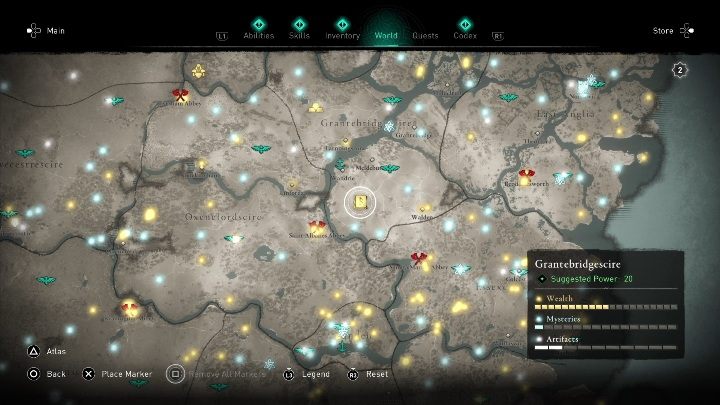 You will find the Rush & Bash in the south of the map, below Meldeburne - Assassins Creed Valhalla: Abilities - Grantebridgescire secrets, locations - Grantebridgescire - Assassins Creed Valhalla Guide and Walkthrough
