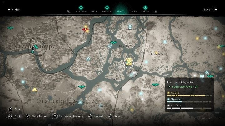 You will find Huntsman Breeches in the eastern part of the region - Assassins Creed Valhalla: Gear - Grantebridgescire secrets, locations - Grantebridgescire - Assassins Creed Valhalla Guide and Walkthrough