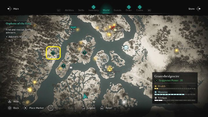 You will find Birna in Gratian's Villa Ruins, in the place marked in the picture above - Assassins Creed Valhalla: Orphans of the Fens - Grantebridgescire - Assassins Creed Valhalla Guide and Walkthrough