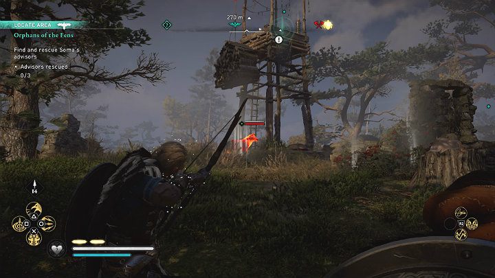 One of Soma's advisors was surrounded by wolves and he cannot defend on his own - Assassins Creed Valhalla: Orphans of the Fens - Grantebridgescire - Assassins Creed Valhalla Guide and Walkthrough