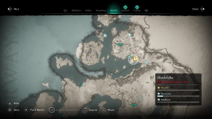 The skill Mark of Death can be found in the southern part of the Hordafylke map, in Alrekstad - Assassins Creed Valhalla: Abilities - Hordafylke secrets, locations - Hordafylke - Assassins Creed Valhalla Guide and Walkthrough