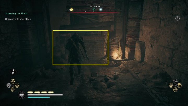 To get to it you have to destroy all the obstacles that stand in your way - Assassins Creed Valhalla: Gear - Suthsexe secrets, locations - Suthsexe - Assassins Creed Valhalla Guide and Walkthrough