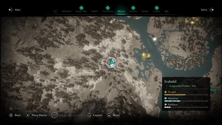 Location: the middle part of the region, right next to the river - AC Valhalla Dawn of Ragnarok: Cosmetic Schemes (Svaladal) - list of all - Svaladal - Assassins Creed Valhalla Guide and Walkthrough