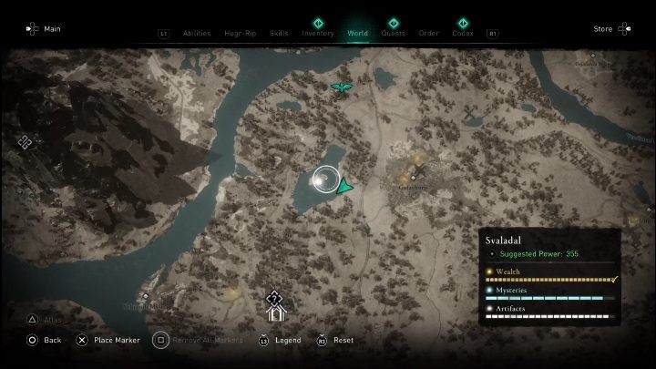 Location: the middle part of the region, near the Jordeygr shelter - AC Valhalla Dawn of Ragnarok: Heroic Sagas (Svaladal) - list of all - Svaladal - Assassins Creed Valhalla Guide and Walkthrough