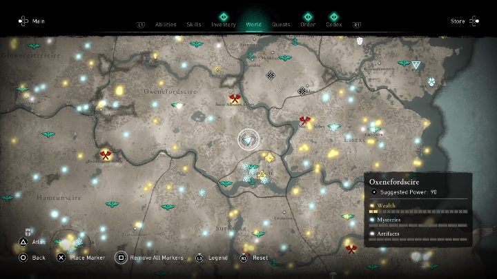 You will find a treasure map in the southern part of the region - Assassins Creed Valhalla: Treasure Hoard Map - Oxenefordscire secrets, locations - Oxenefordscire - Assassins Creed Valhalla Guide and Walkthrough