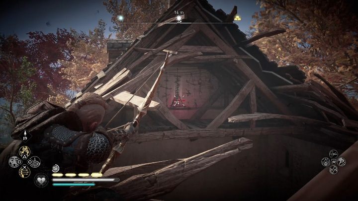 Location of the totem: to get to the totem you have to destroy the cargo that hangs from the ceiling - Assassins Creed Valhalla: Cursed Symbol - Lincolnscire secrets, locations - Lincolnscire - Assassins Creed Valhalla Guide and Walkthrough