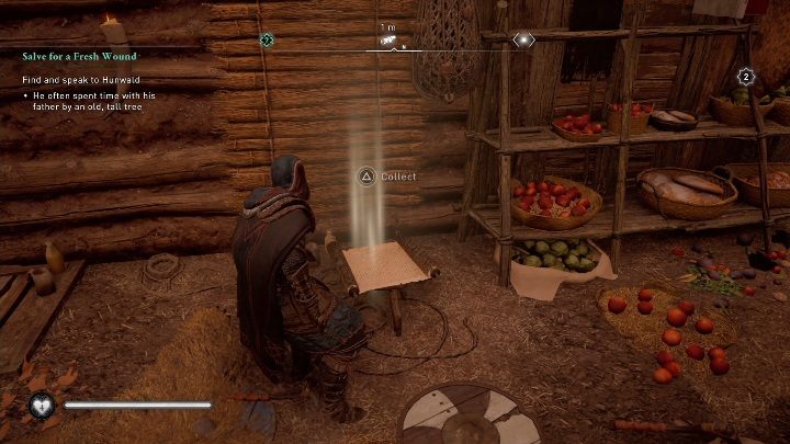 The saga is located in the building, on the bottom floor - Assassins Creed Valhalla: Rigsogur Fragment - Lincolnscire secrets, locations - Lincolnscire - Assassins Creed Valhalla Guide and Walkthrough