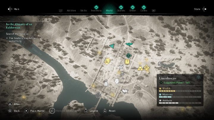 You will find the chest in Lincoln town - Assassins Creed Valhalla: Gear - Lincolnscire secrets, locations - Lincolnscire - Assassins Creed Valhalla Guide and Walkthrough