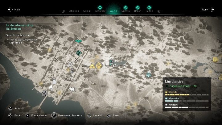 You will find this bow east of Lincoln town - Assassins Creed Valhalla: Gear - Lincolnscire secrets, locations - Lincolnscire - Assassins Creed Valhalla Guide and Walkthrough