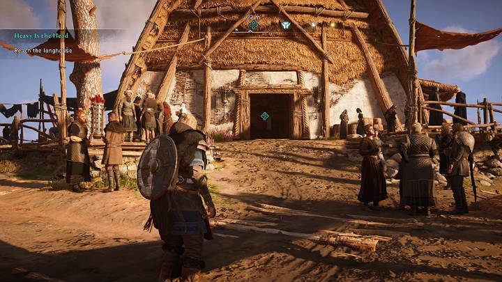 The next morning procceed straight to the long house to see the coronation ceremony of the new King of Mercia - Ceolwulf - Assassins Creed Valhalla: Heavy is the Head - Ledecestrescire - Assassins Creed Valhalla Guide and Walkthrough