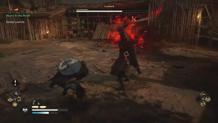 However, beware of a stronger attack, which is indicated by a red flash - Assassins Creed Valhalla: Heavy is the Head - Ledecestrescire - Assassins Creed Valhalla Guide and Walkthrough
