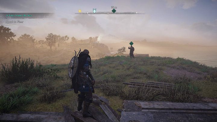 When you get to the camp, talk to Finnr immediately - Assassins Creed Valhalla: A Fury from the Sea - East Anglia - Assassins Creed Valhalla Guide and Walkthrough