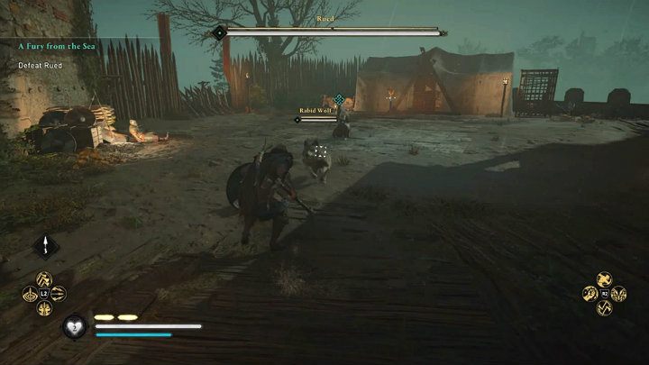 Rued, as befits a true Viking raider, will not fight fair - Assassins Creed Valhalla: A Fury from the Sea - East Anglia - Assassins Creed Valhalla Guide and Walkthrough