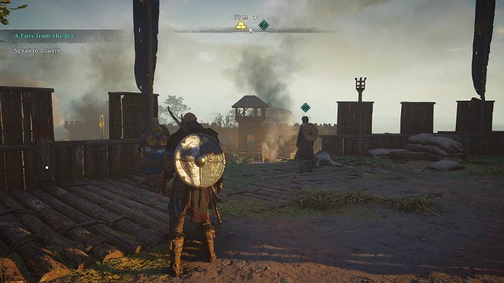 No matter what decision you made concerning Rued, talk to Oswald to complete the task - Assassins Creed Valhalla: A Fury from the Sea - East Anglia - Assassins Creed Valhalla Guide and Walkthrough