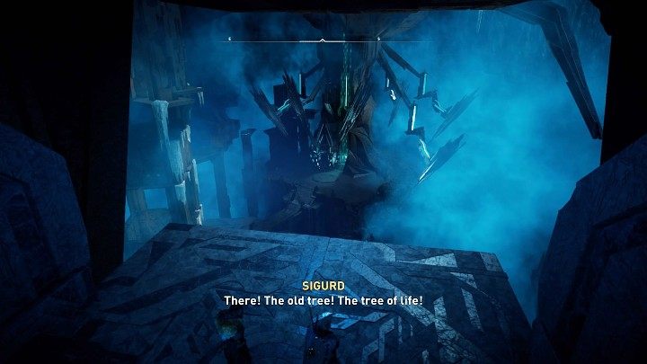 Return to Sigurd and go deeper into the mountain, then step onto the platform that will take you to the lower level of the temple - Assassins Creed Valhalla: A Brothers Keeper - Hordafylke - Assassins Creed Valhalla Guide and Walkthrough