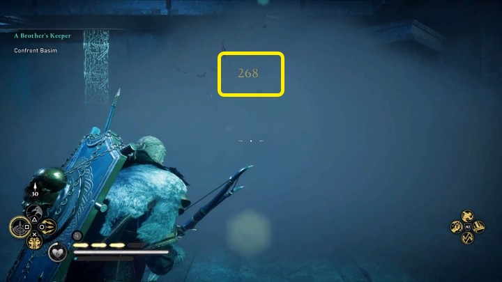 Ranged weapons work great in the first phase of the battle, especially when used in tandem with the Focus of the Nornir ability to slow down time - Assassins Creed Valhalla: A Brothers Keeper - Hordafylke - Assassins Creed Valhalla Guide and Walkthrough