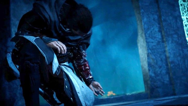 After a long fight you'll finally be able to overpower Basim, and when he gets down on one knee you'll be able to perform a Stun Attack, cutting his left forearm and removing his deadly weapon - the Hidden Blade - Assassins Creed Valhalla: A Brothers Keeper - Hordafylke - Assassins Creed Valhalla Guide and Walkthrough