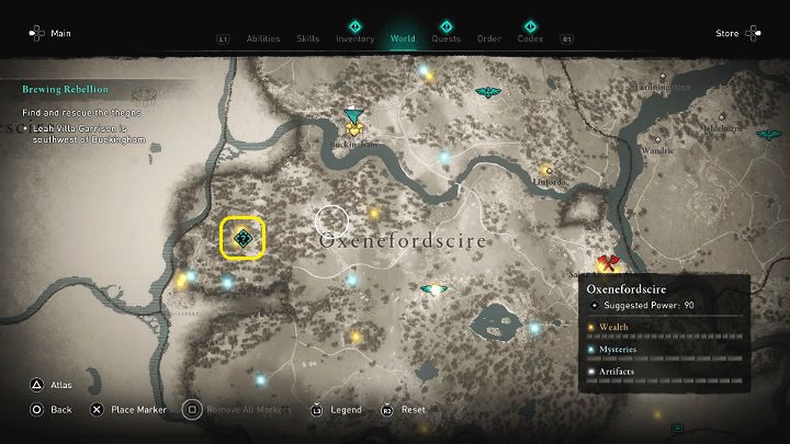 You will find the thegns southwest of Buckingham, halfway to Oxenoford, in the Leah Villa Garrison - Assassins Creed Valhalla: Brewing Rebellion - Oxenefordscire - Assassins Creed Valhalla Guide and Walkthrough