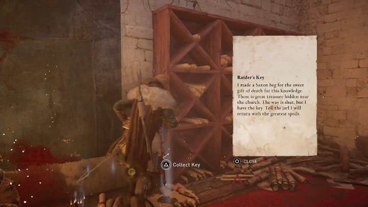 You just have to go upstairs, and there, among the documents, find the key you need - Assassins Creed Valhalla: Treasure Hoard Map - East Anglia secrets, locations - East Anglia - Assassins Creed Valhalla Guide and Walkthrough