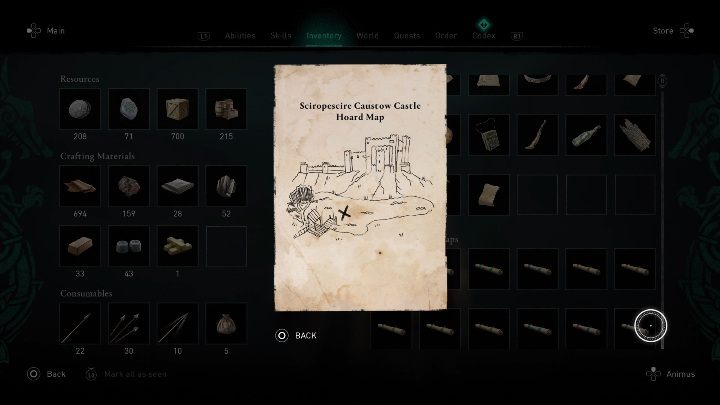 3 - Assassins Creed Valhalla: Treasure Hoard Map - Sciropescire secrets, locations - Sciropescire - Assassins Creed Valhalla Guide and Walkthrough