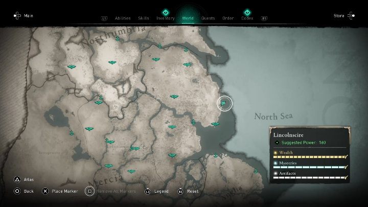 2 - Assassins Creed Valhalla: Treasure Hoard Map - Lincolnscire secrets, locations - Lincolnscire - Assassins Creed Valhalla Guide and Walkthrough