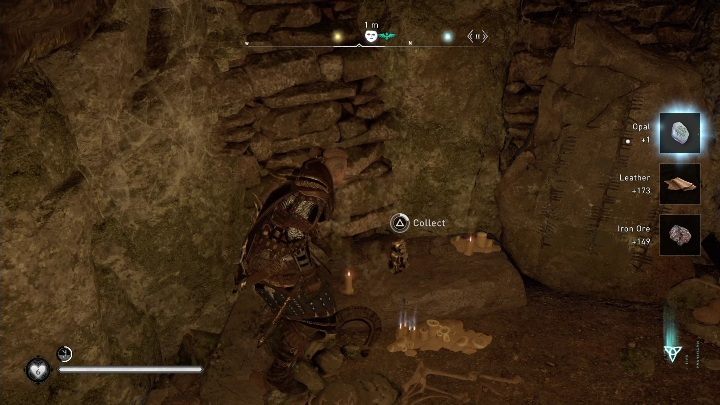 To get to the mask, you must destroy the obstacles blocking the passage - AC Valhalla Wrath of the Druids: Ui Neill Artifact - Ulster, secrets, locations - Ulster - Assassins Creed Valhalla Guide and Walkthrough