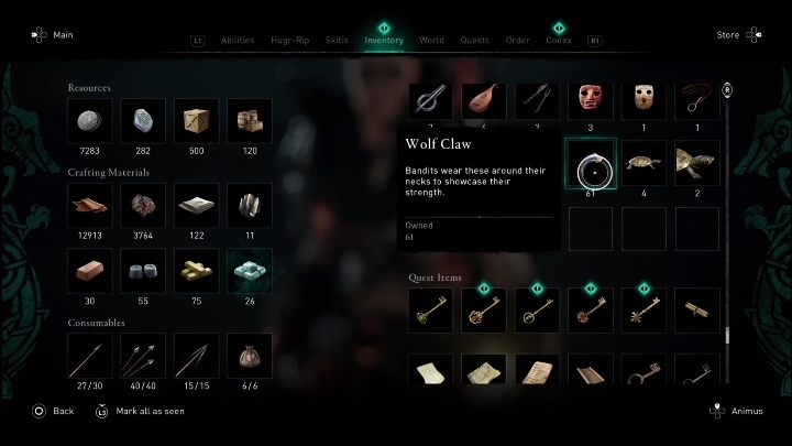 Sacrifice: 5 Wolf Claws You may have this resource even without undertaking special actions, as wolves are encountered often and in various places around the world map - AC Valhalla Dawn of Ragnarok: Dwarven Altars (Vangrinn) - list of all - Vangrinn - Assassins Creed Valhalla Guide and Walkthrough