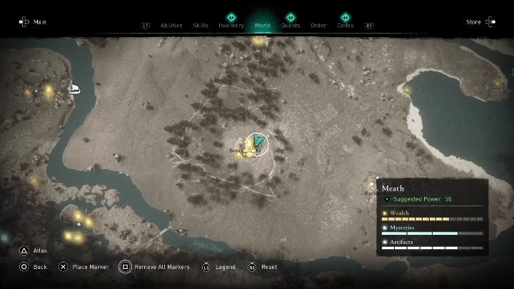 You will find this chest in the enemy camp - south of the synchronization point - AC Valhalla Wrath of the Druids: Gear - Meath secrets, locations - Meath - Assassins Creed Valhalla Guide and Walkthrough