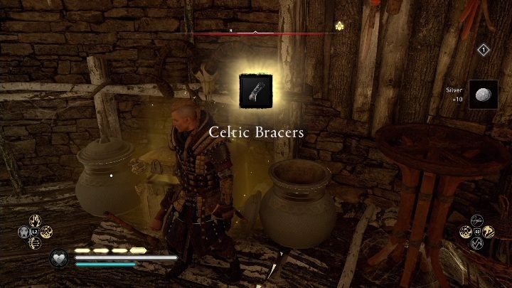 In order to get to the chest, you must enter the building - AC Valhalla Wrath of the Druids: Gear - Meath secrets, locations - Meath - Assassins Creed Valhalla Guide and Walkthrough