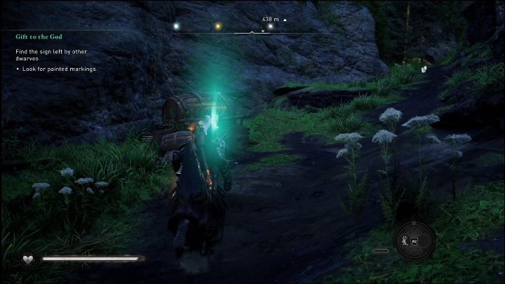 Barrels/plates with yellow signs will appear in your path - AC Valhalla: Dawn of Ragnarok: Gift to the God - Walkthrough - Assassins Creed Valhalla Guide and Walkthrough