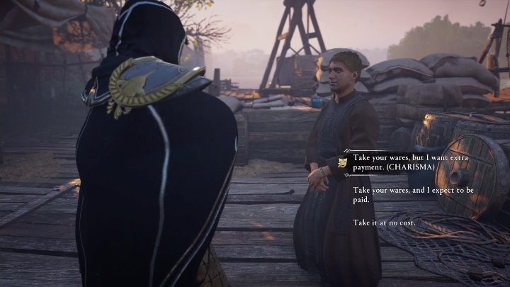 When you talk to the man, you will be able to choose the reward - AC Valhalla Siege of Paris: A Package for Paris - Other - Assassins Creed Valhalla Guide and Walkthrough