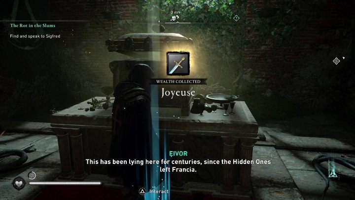 This treasure can only be accessed after all the Roman excavations have been collected - AC Valhalla Siege of Paris: How to get Joyeuse? - FAQ - Assassins Creed Valhalla Guide and Walkthrough
