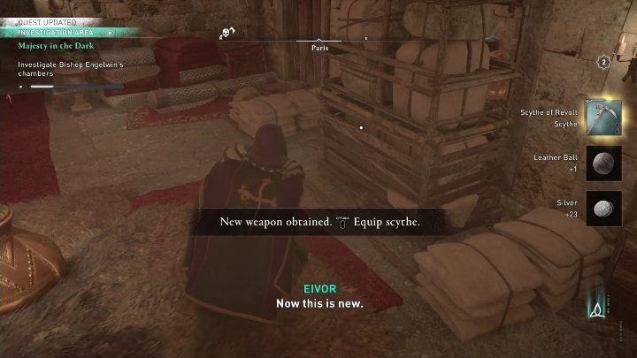 While in the chamber, you must examine the following things - AC Valhalla Siege of Paris: Majesty in the Dark - Main missions - Assassins Creed Valhalla Guide and Walkthrough