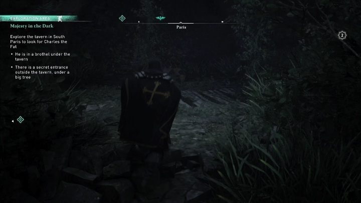 The entrance to the brothel is located behind some bushes (we marked them on the map) - AC Valhalla Siege of Paris: Majesty in the Dark - Main missions - Assassins Creed Valhalla Guide and Walkthrough