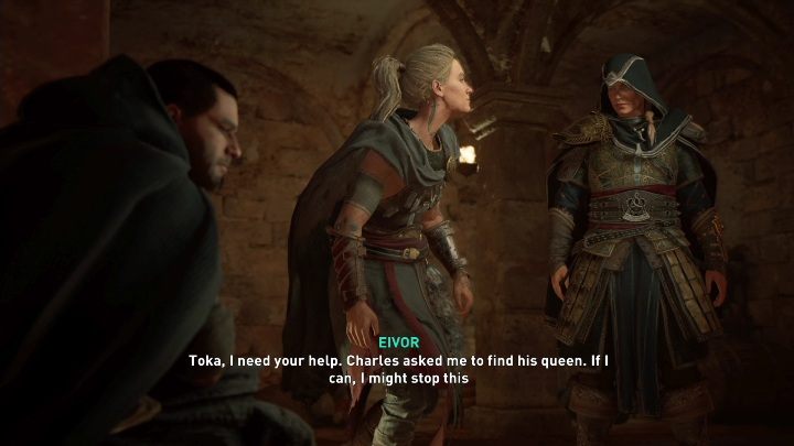 After talking to Charles the Fat, you must go meet Toka - AC Valhalla Siege of Paris: Majesty in the Dark - Main missions - Assassins Creed Valhalla Guide and Walkthrough