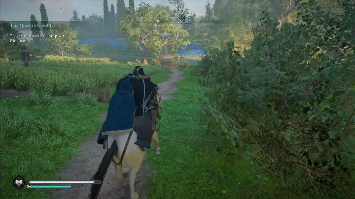 After the meeting mount your horse, and your companion will do the same - AC Valhalla Siege of Paris: The Queens Gambit - Main missions - Assassins Creed Valhalla Guide and Walkthrough