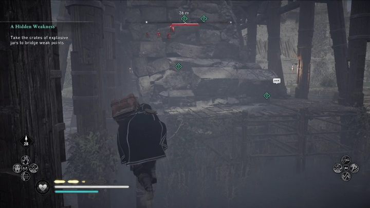 Take the second crate and look to your left - AC Valhalla Siege of Paris: A Hidden Weakness - Main missions - Assassins Creed Valhalla Guide and Walkthrough