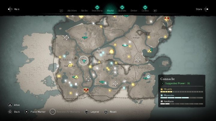 3 - AC Valhalla Wrath of the Druids: Irish Cycle Pages - entire collection, map - Secrets and Collectibles - Assassins Creed Valhalla Guide and Walkthrough