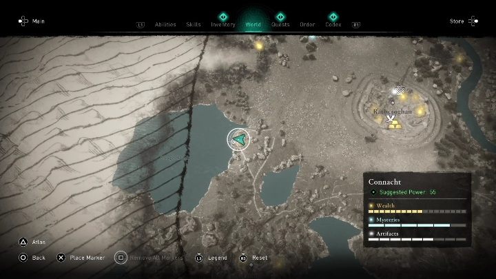 Region: Connacht - AC Valhalla Wrath of the Druids: Irish Cycle Pages - entire collection, map - Secrets and Collectibles - Assassins Creed Valhalla Guide and Walkthrough