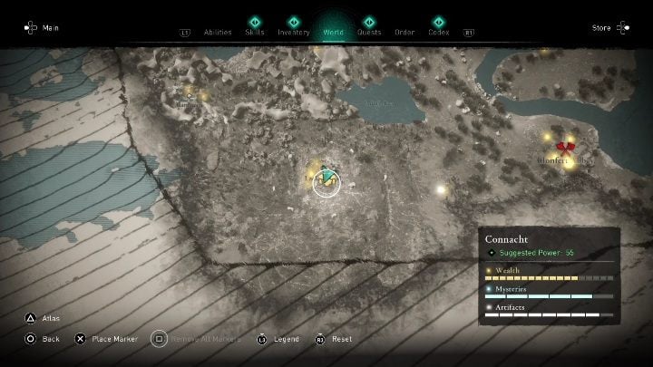 Region: Connacht - AC Valhalla Wrath of the Druids: Ceremonial sickle - where to find it? - Secrets and Collectibles - Assassins Creed Valhalla Guide and Walkthrough