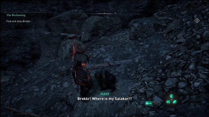 Once you arrive, activate Power of the Raven, to quickly locate the dwarf lying on the rocks - AC Valhalla Dawn of Ragnarok: The Reckoning - Walkthrough - Assassins Creed Valhalla Guide and Walkthrough
