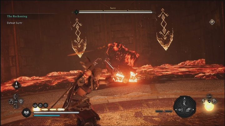 The first phase of the encounter isn't that hard - AC Valhalla Dawn of Ragnarok: The Reckoning - Walkthrough - Assassins Creed Valhalla Guide and Walkthrough