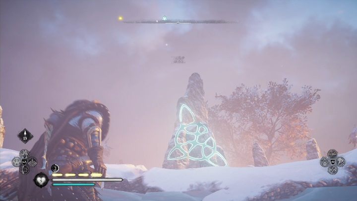 To find the correct pattern, destroy the ice sheet in the area - Assassins Creed Valhalla: Standing Stones - Eurvicscire, Secrets, Locations - Eurvicscire - Assassins Creed Valhalla Guide and Walkthrough