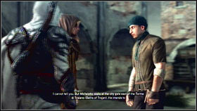 To start this quest, you will need at least 4 recruits - Sequence 7 - The Key to the Castello - p. 1 | Walkthrough - Walkthrough - Assassins Creed: Brotherhood Game Guide & Walkthrough