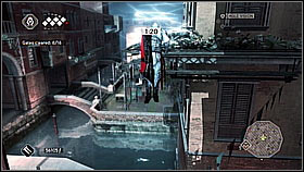 Then start jumping using some various elements on the right wall - Main Plot - Sequence 9 - Part 2 - Main Plot - Assassins Creed II - Game Guide and Walkthrough