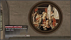 Madonna and Child - 320 f - availability: Florence - Paintings collection - Economics, equipment and combat - Assassins Creed II - Game Guide and Walkthrough
