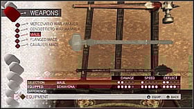 Maul - Weapon collection - Economics, equipment and combat - Assassins Creed II - Game Guide and Walkthrough