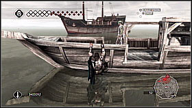 In this task you must get to the boat and kill the captain - Side Quests - Assassinations - Part 3 - Side Quests - Assassins Creed II - Game Guide and Walkthrough